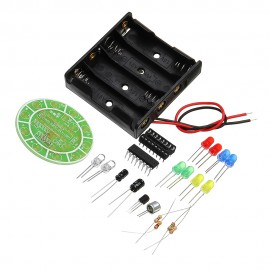 5pcs DIY LED Flash Kit Colorful Acoustic Rotating LED Lamp Kit