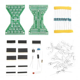 DC 5V Blue DIY LED Electronic Hourglass Kit Soldering Practice Spare Parts Module