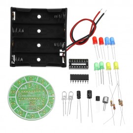 5pcs DIY LED Flash Kit Colorful Acoustic Rotating LED Lamp Kit