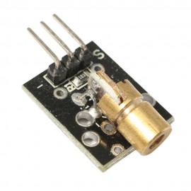 5Pcs KY-008 5V 3pin 650nm Transmitter Dot Diode Copper Head Red Laser Module For Arduino AVR PIC DIY