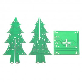 Upgraded Version DIY Colorful Christmas Tree Electronic Production Kit With Shell