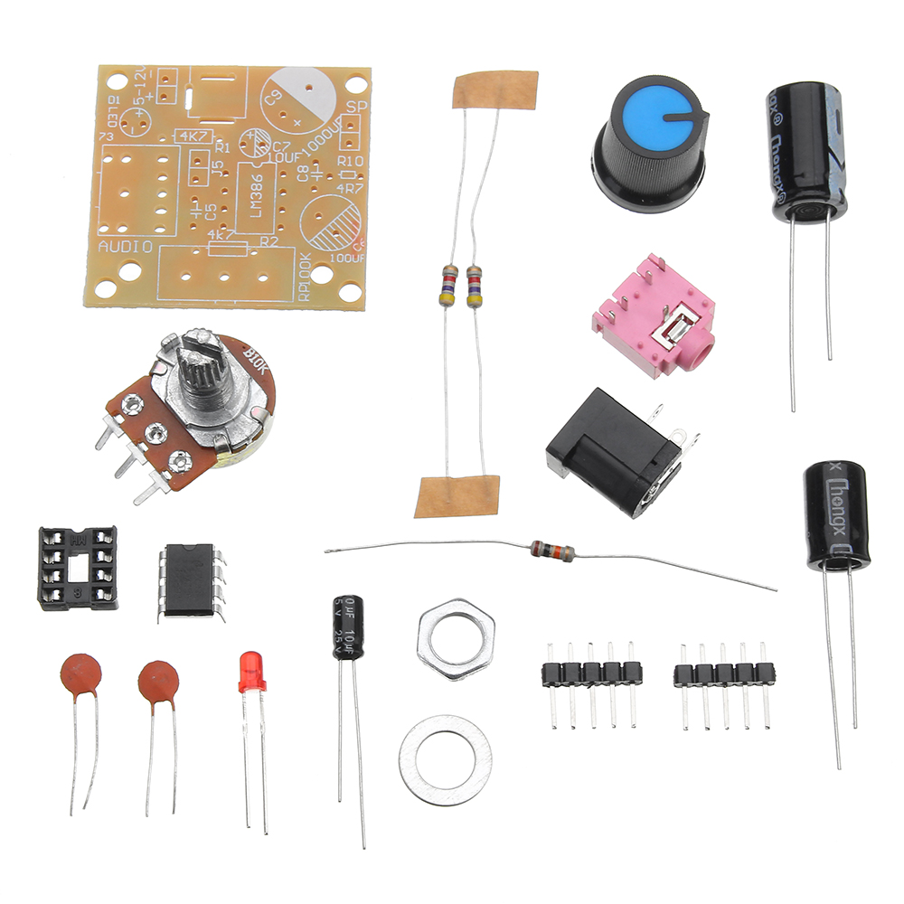 10pcs LM386 DC 3-12V 3.5mm Super Mini Audio Amplifier Board Module Audio Power Electronic Kit