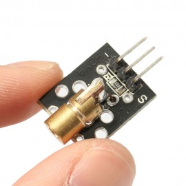 5Pcs KY-008 5V 3pin 650nm Transmitter Dot Diode Copper Head Red Laser Module For Arduino AVR PIC DIY