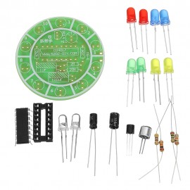 10pcs DIY LED Flash Kit Colorful Acoustic Rotating LED Lamp Kit