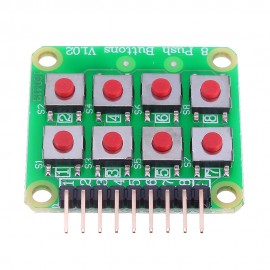 Micro Switch 2×4 Matrix Keyboard 8 Bit Keyboard External Keyboard Expansion Board Module