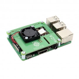 PoE HAT IEEE802.3af 5V 2.5A Output Power Over Ethernet Expansion Board + Cooling Fan for Raspberry Pi 3 Model B+(Plus)