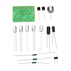 3pcs DIY Voice Controlled Melody Light 5MM Highlight DIY LED Flash Electronic Training Kit