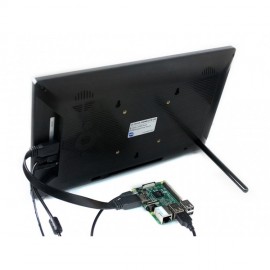 13.3inch HDMI LCD (H) Capacitive Touch Screen LCD with Toughened Glass Cover, Supports Multi mini-PCs, Multi Systems