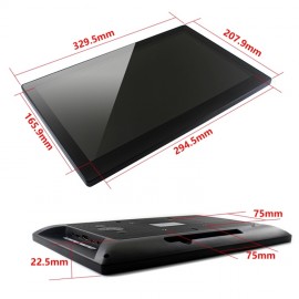 13.3inch HDMI LCD (H) Capacitive Touch Screen LCD with Toughened Glass Cover, Supports Multi mini-PCs, Multi Systems