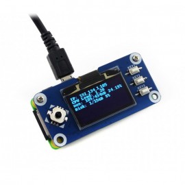 128×64 1.3inch OLED Display HAT for 