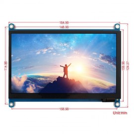 7inch HDMI LCD (H) IPS 1024×600 Capacitive Touch Screen, Supports Multi mini-PCs Multi Systems