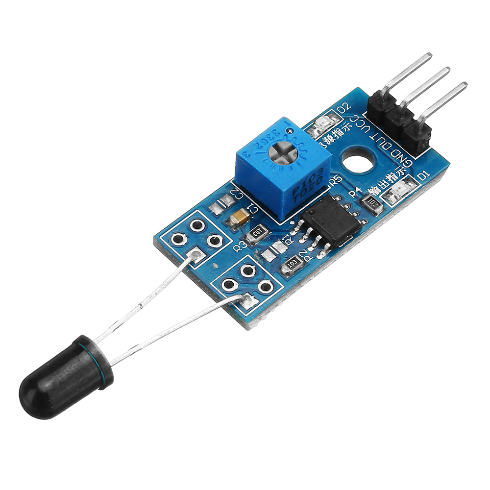 LM393 3 Pin IR Flame Detection Sensor Module Fire Detector Infrared Receiver Module For Arduino