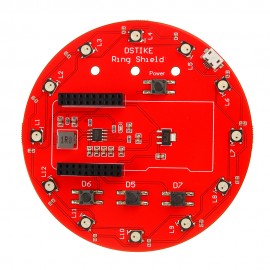 WS2812B Ring Shield For Arduino 18650 battery charger Li-battery charger RGB LED Expansion Board